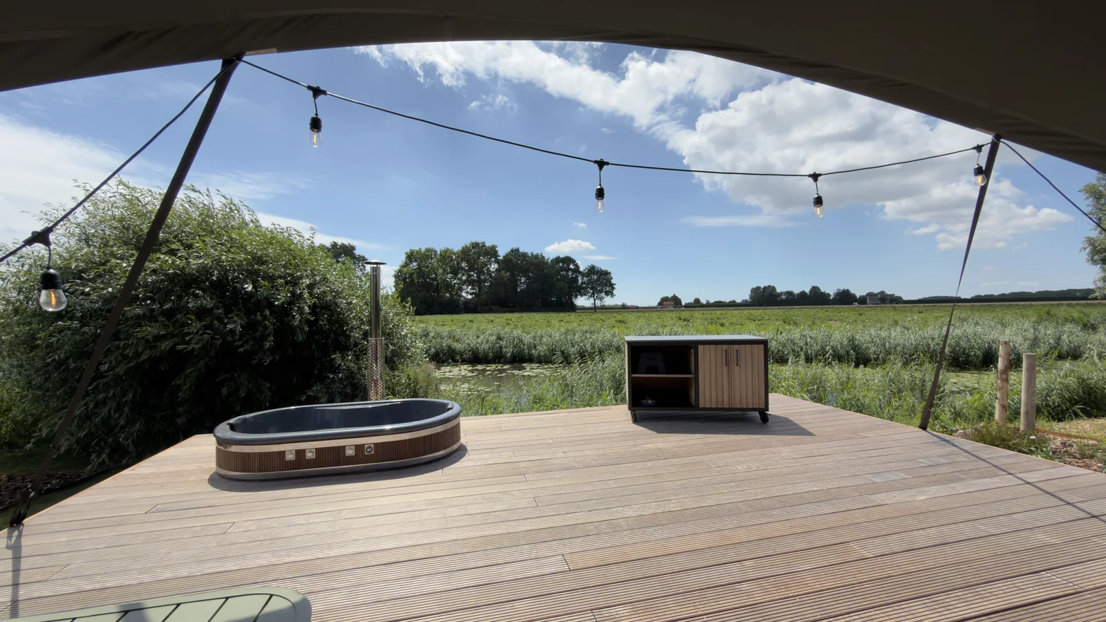 Wellness-terras van het Tureluur Nest
